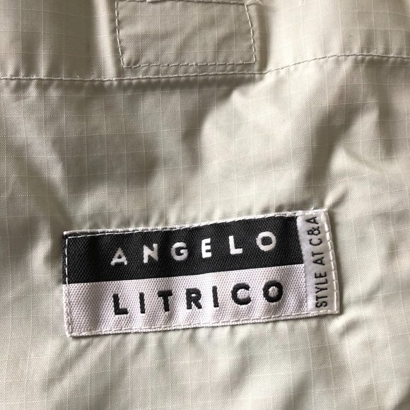 ANGELO LITRICO OUTDOOR ACTIVES MEN'S GRAY WINDBREAKER HOODED JACKET SIZE M DB - Picture 2 of 11